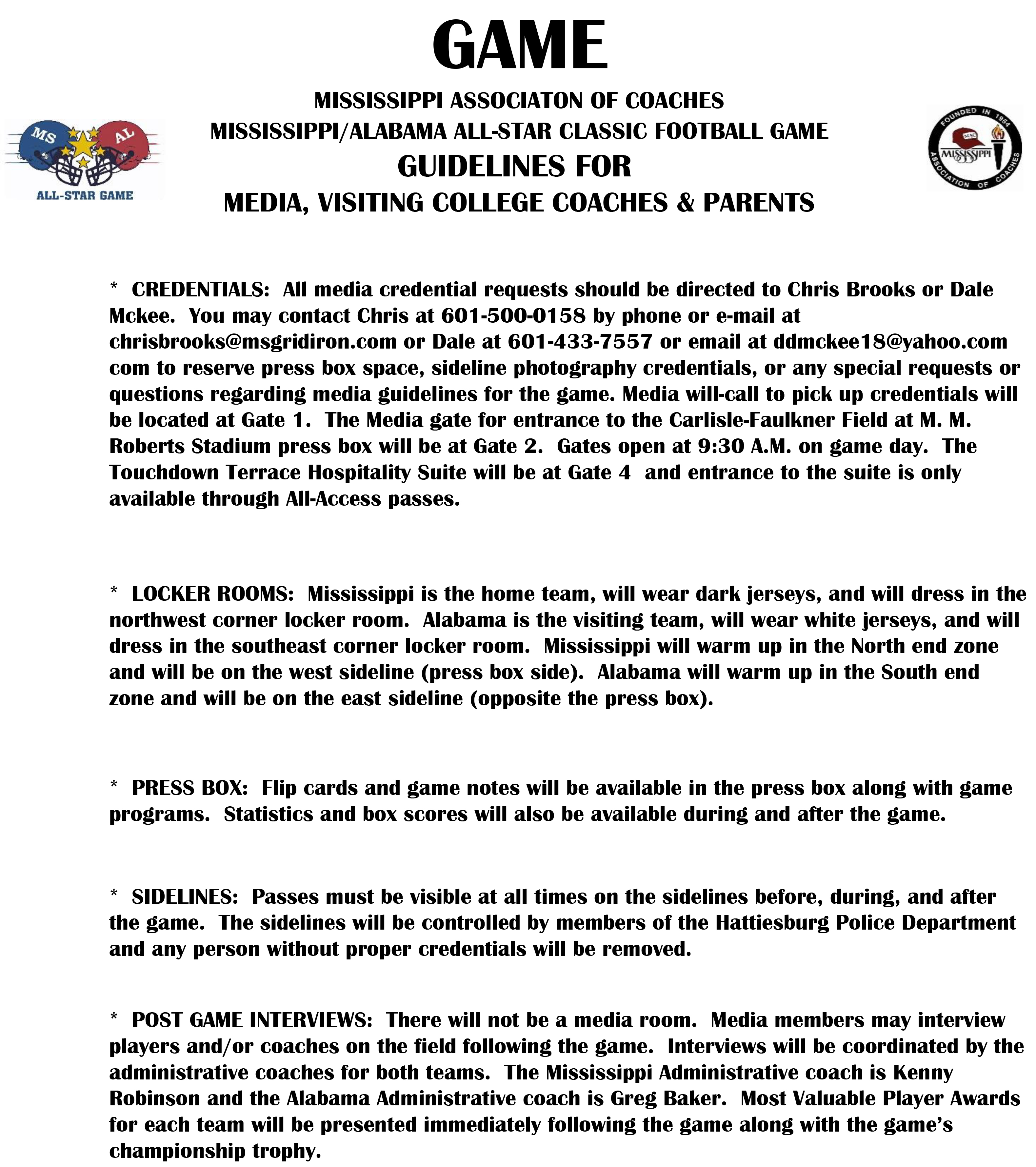 Guidelines for Game