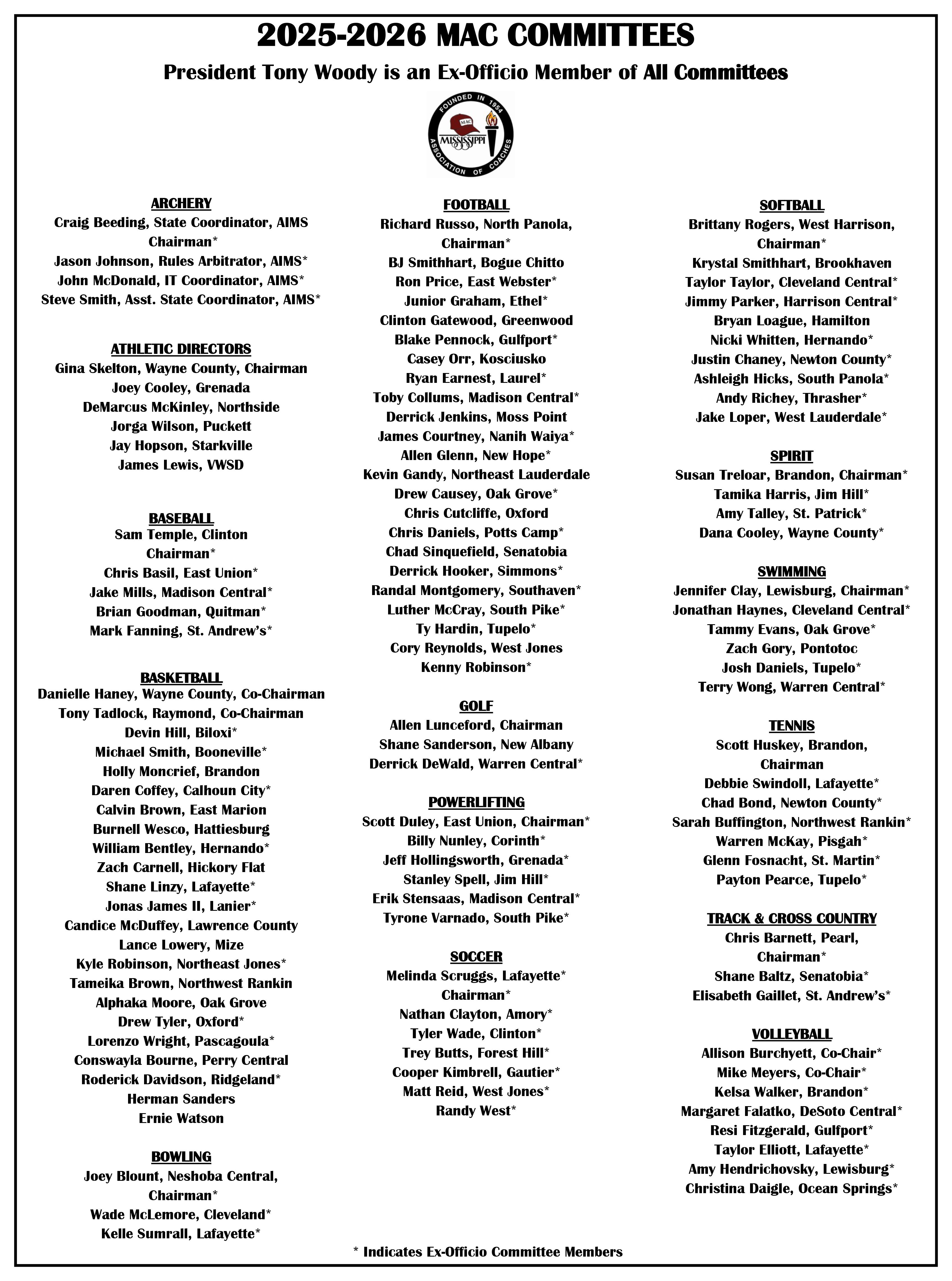 2025-26 Committees