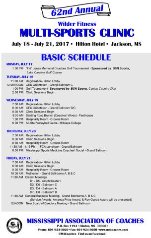 2017 Wilder Fitness Multi-Sports Clinic