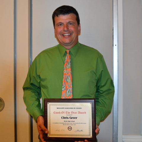 Chris Greer - Boys' Track Coach of the Year
